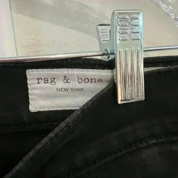 Rag & Bone- Black Ankle Skinny Jeans- Fray Bottom- Size 29 EUC - Picture 3 of 6